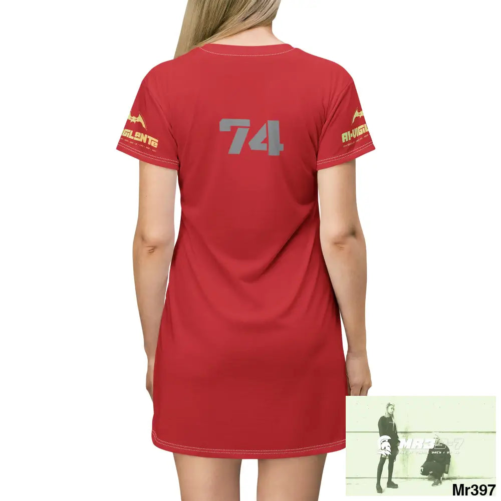 A1-Vigilante T-Shirt Dress (AOP) All Over Prints