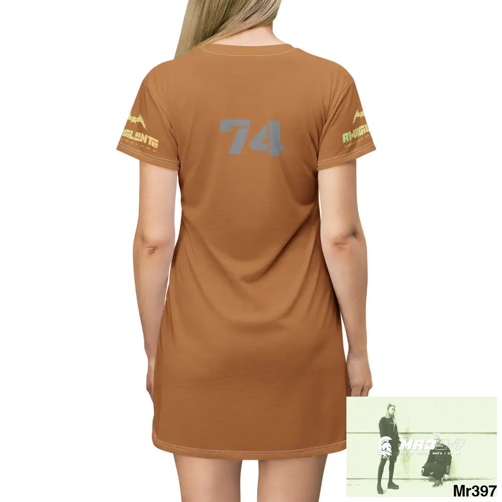 A1-Vigilante T-Shirt Dress (AOP) All Over Prints