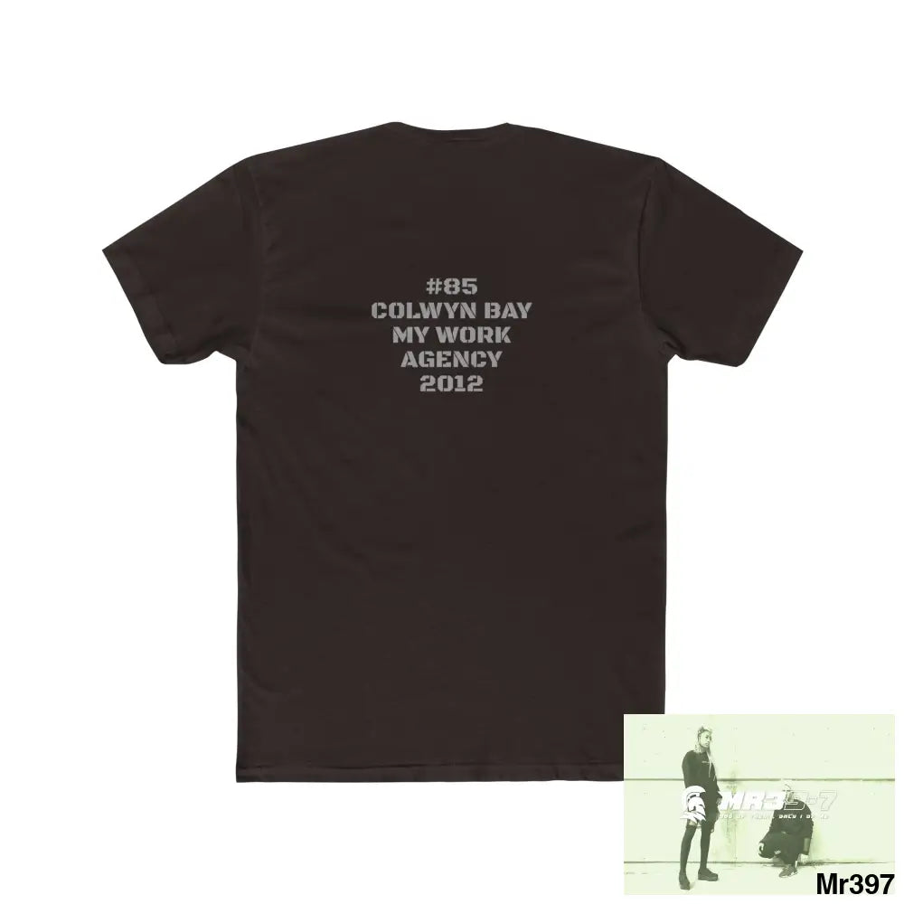 A1-Vigilante Tactical GB 2012 My work Colwyn Bay to and from Men’s Cotton Crew Tee T-Shirt