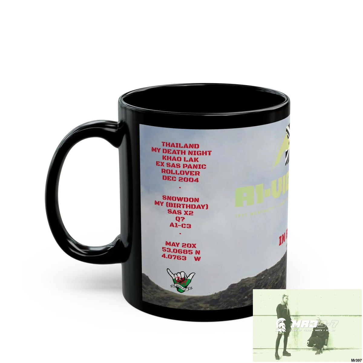 A1-Vigilante Tactical SAS Roll over Death night 2004 20X Strike B MT Snowdon 11oz Black Mug GB / Thailand/ Bermo