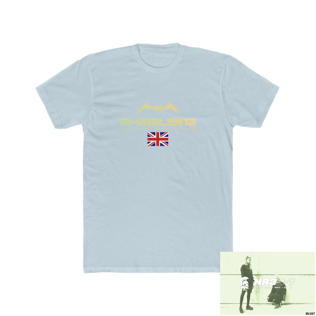 A1-Vigilante Telford & Wrekin -My home 2018 - Men’s Cotton Crew Tee Solid Light Blue / S T-Shirt