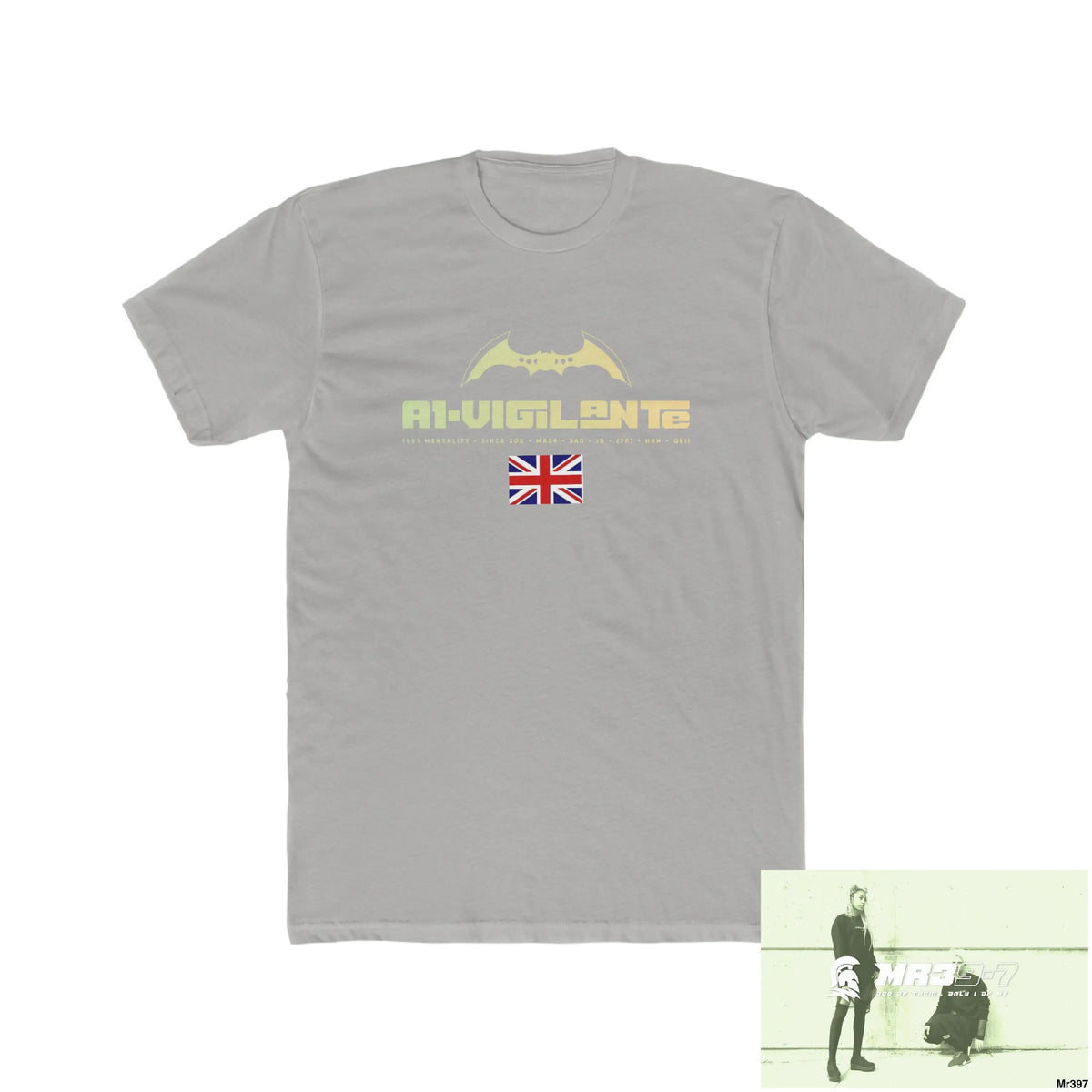 A1-Vigilante Thailand 02-16 Men’s Cotton Crew Tee Solid Light Grey / S T-Shirt