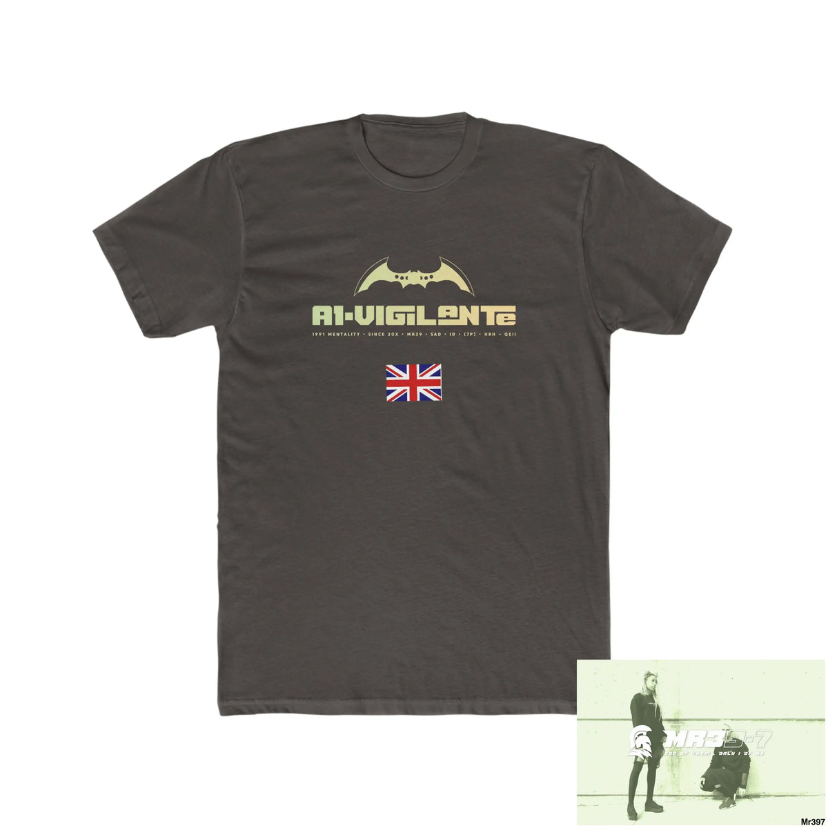 A1-Vigilante Thailand -SAS - Snowdon - Link Men’s Cotton Crew Tee Solid Dark Chocolate / S T-Shirt