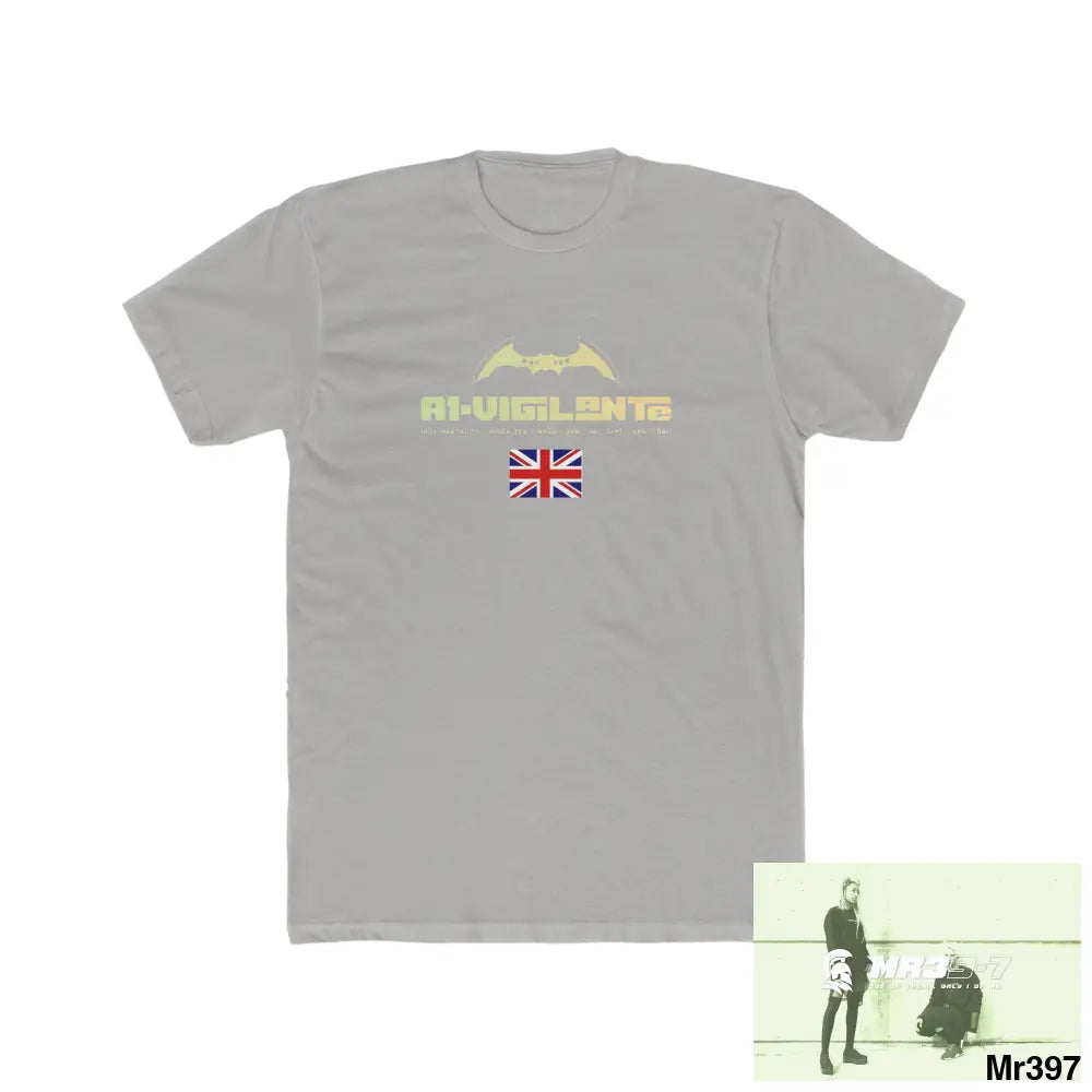 A1-Vigilante The Tactical move Powys to Shrewsbury 2016 - Men’s Cotton Crew Tee Solid Light Grey / S T-Shirt