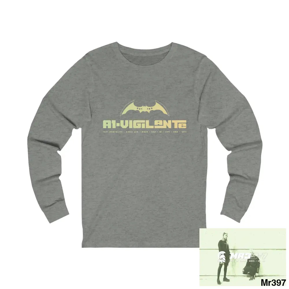 A1.Vigilante Unisex Jersey Long Sleeve Tee L / Deep Heather Long-sleeve