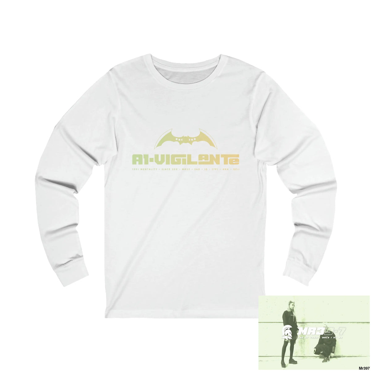 A1.Vigilante Unisex Jersey Long Sleeve Tee S / White Long-sleeve