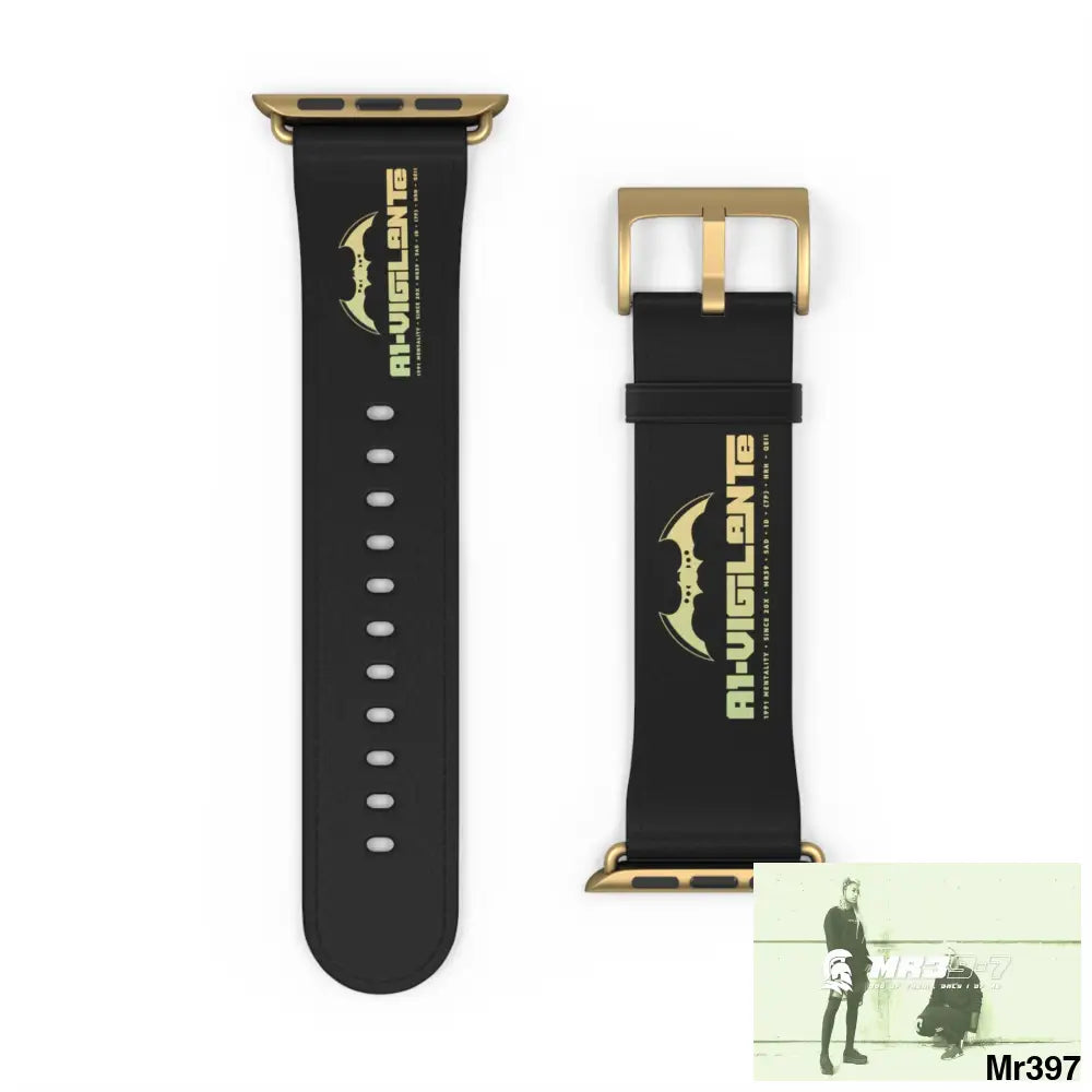A1-Vigilante Watch Band 42 - 45 mm / Gold Matte Accessories