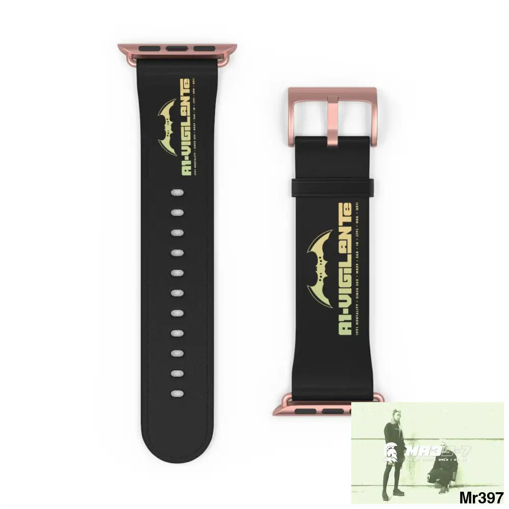 A1-Vigilante Watch Band 42 - 45 mm / Rose Gold Matte Accessories