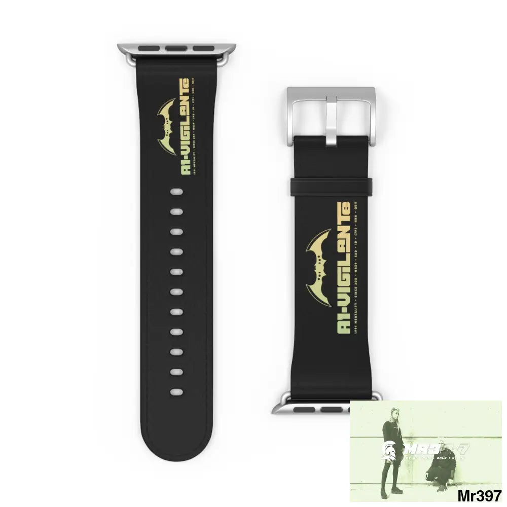 A1-Vigilante Watch Band 42 - 45 mm / Silver Matte Accessories