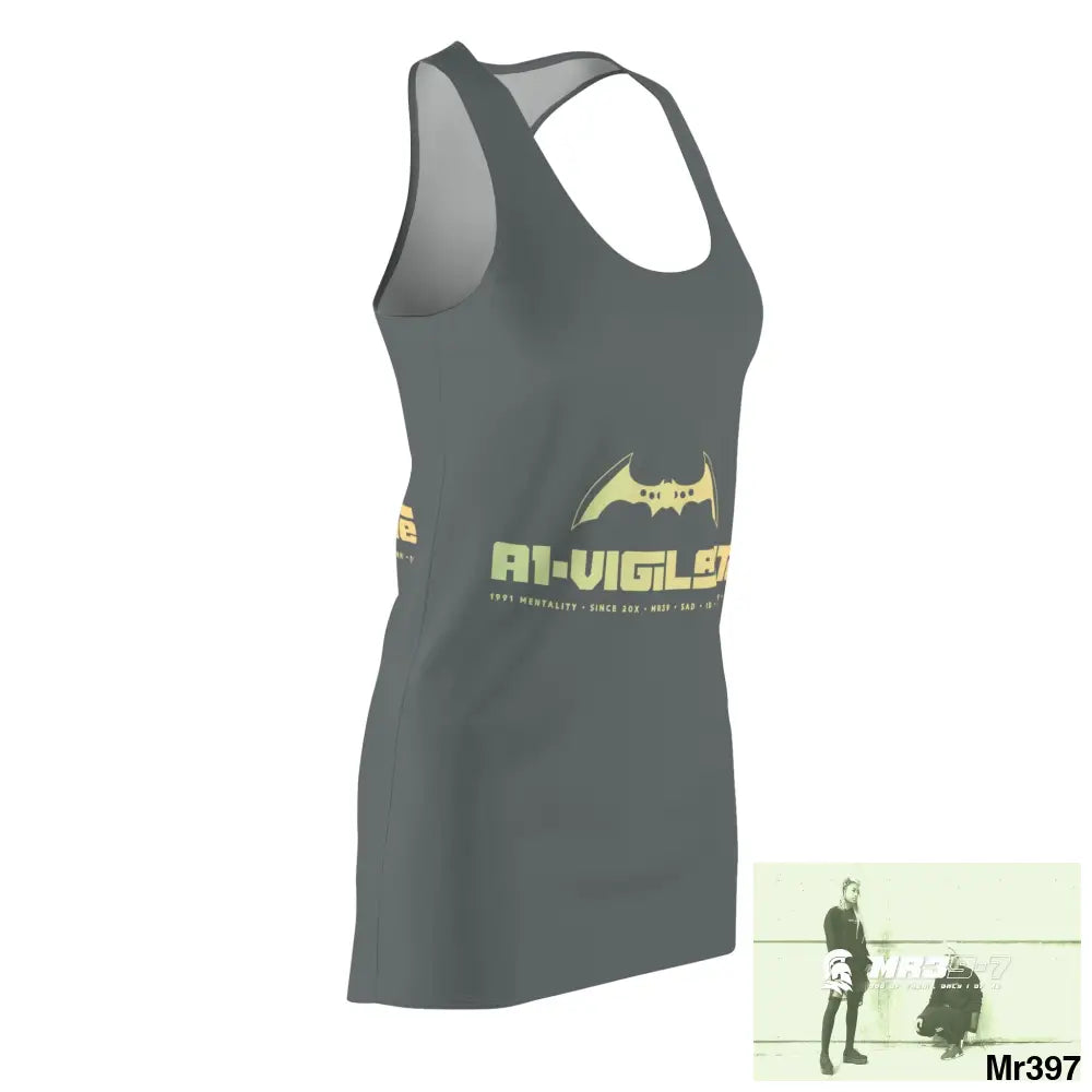 A1-Vigilante Women’s Cut & Sew Racerback Dress (AOP) All Over Prints