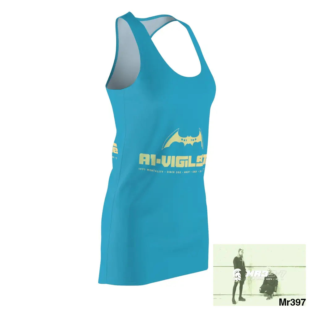 A1-Vigilante Women’s Cut & Sew Racerback Dress (AOP) All Over Prints