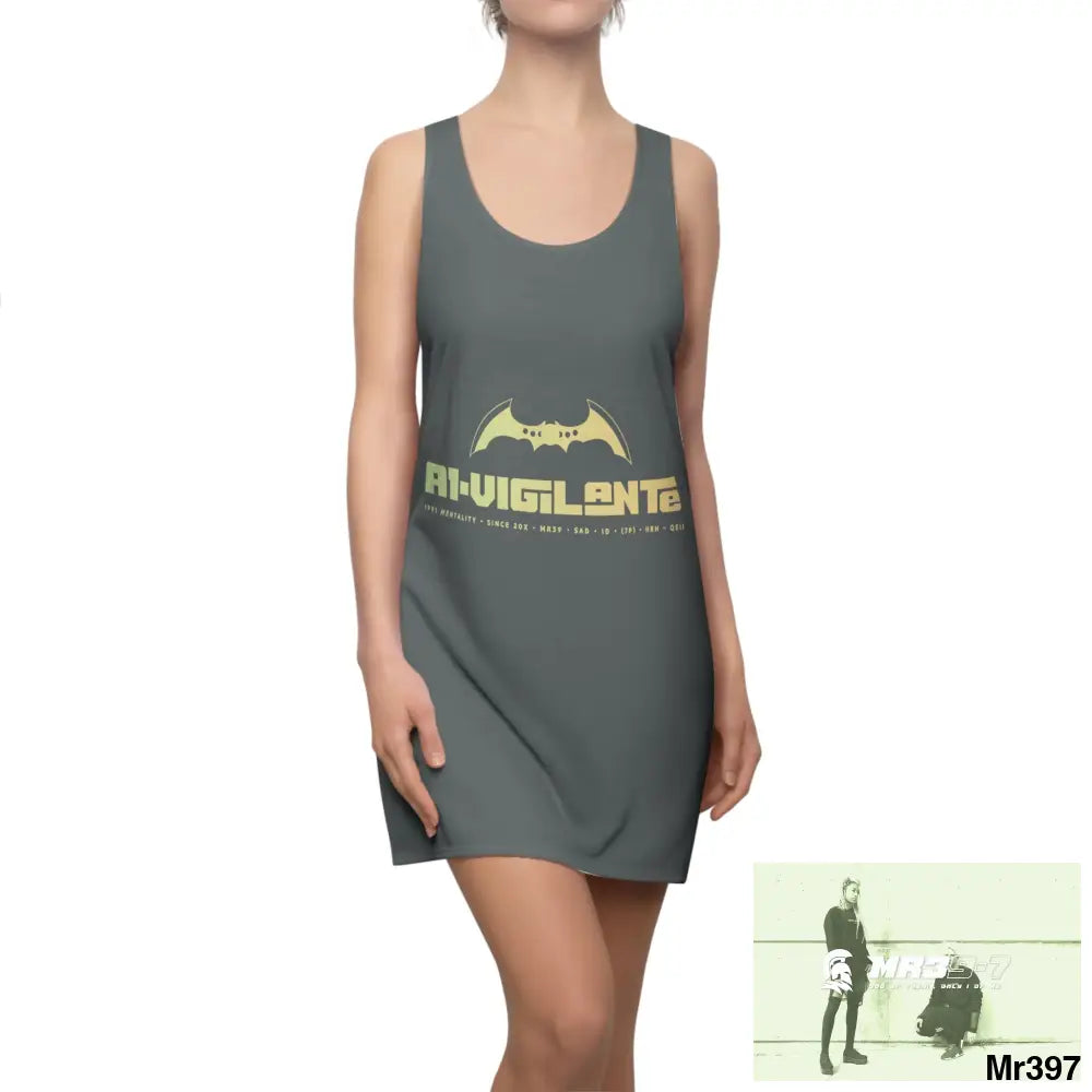 A1-Vigilante Women’s Cut & Sew Racerback Dress (AOP) XS All Over Prints
