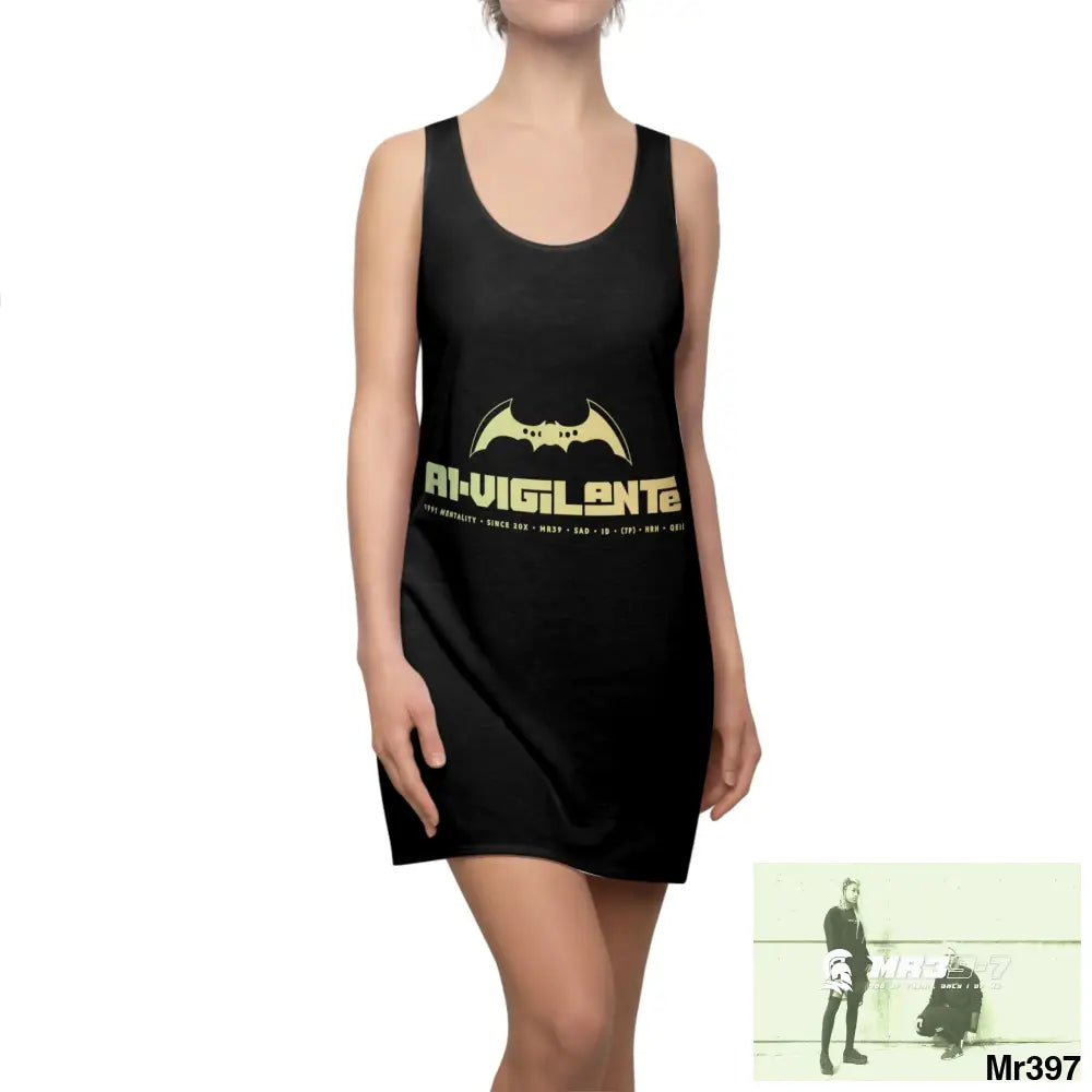 A1-Vigilante Women’s Cut & Sew Racerback Dress (AOP) XS All Over Prints