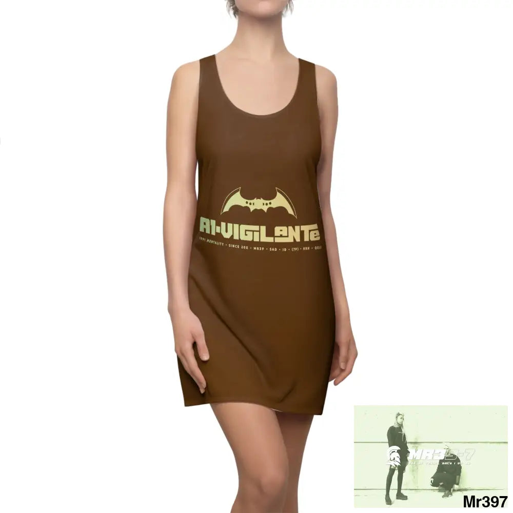 A1-Vigilante Women’s Cut & Sew Racerback Dress (AOP) XS All Over Prints