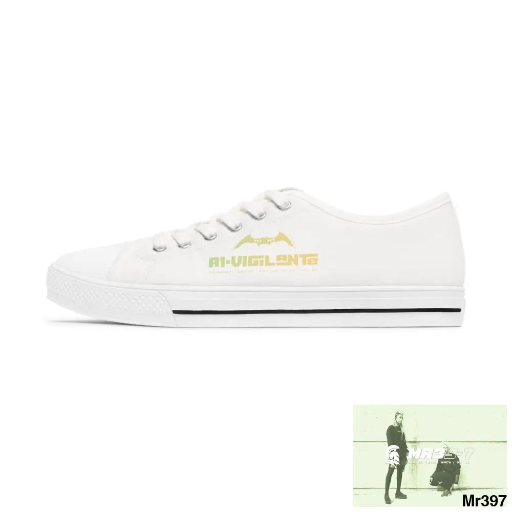 A1-Vigilante Women’s Low Top Sneakers US 5.5 / White sole Shoes