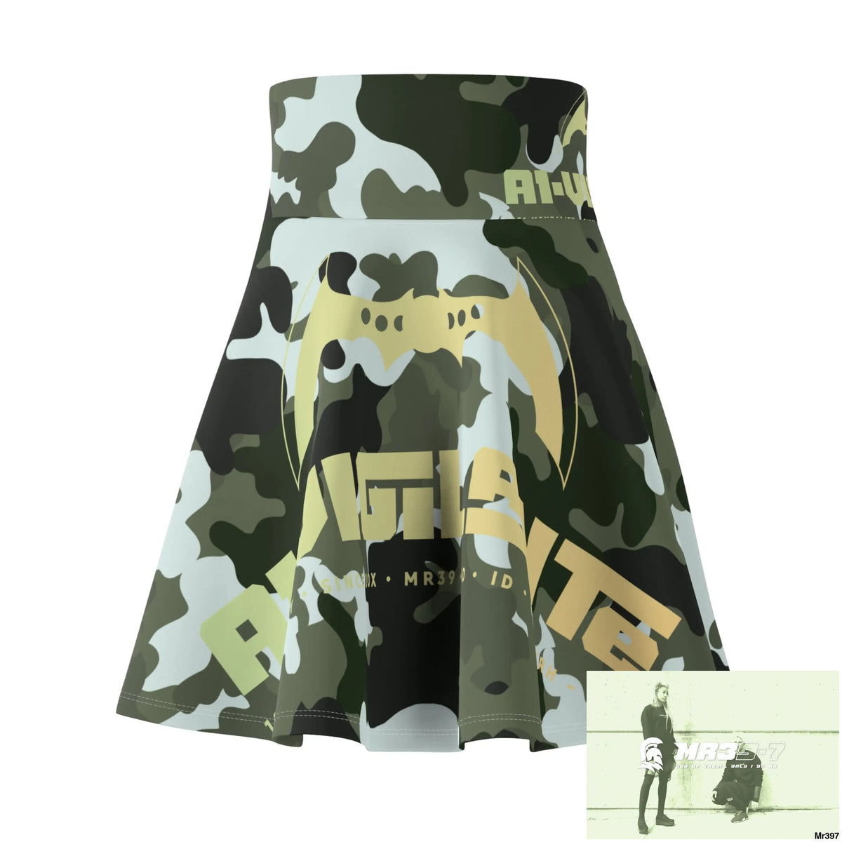 A1-Vigilante Women’s Skater Skirt (AOP) All Over Prints
