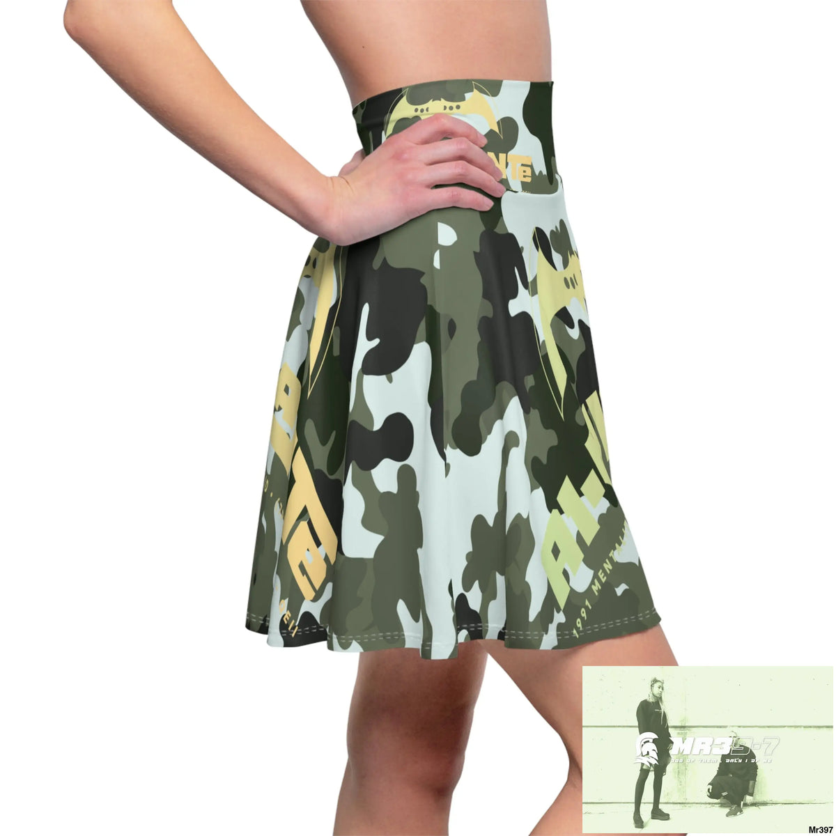 A1-Vigilante Women’s Skater Skirt (AOP) All Over Prints