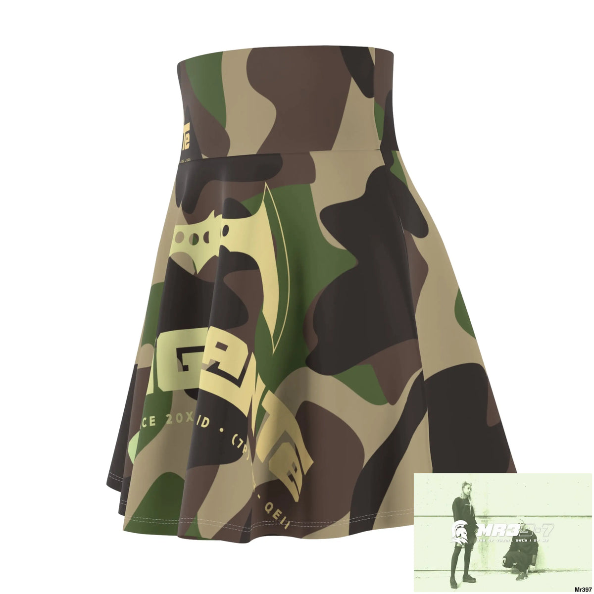 A1-Vigilante Women’s Skater Skirt (AOP) All Over Prints