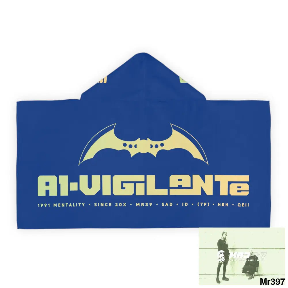 A1-Vigilante Youth Hooded Towel 24’’ × 48’’ All Over Prints