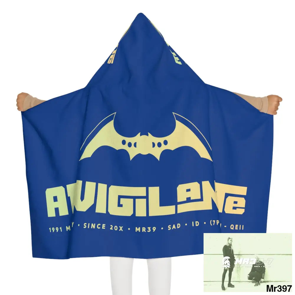 A1-Vigilante Youth Hooded Towel 24’’ × 48’’ All Over Prints