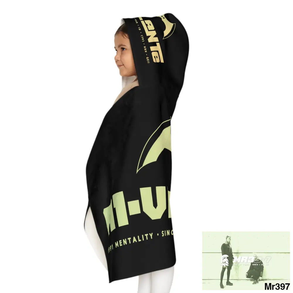 A1-Vigilante Youth Hooded Towel 24’’ × 48’’ All Over Prints