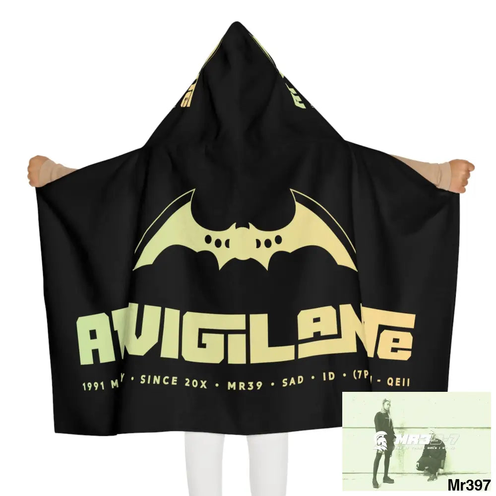 A1-Vigilante Youth Hooded Towel 24’’ × 48’’ All Over Prints