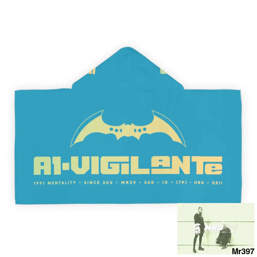 A1-Vigilante Youth Hooded Towel 24’’ × 48’’ All Over Prints