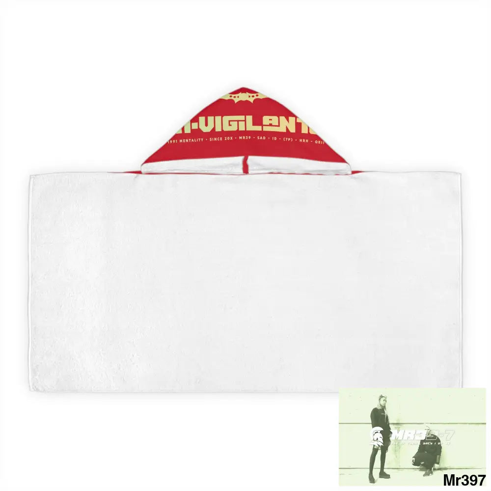 A1-Vigilante Youth Hooded Towel 24’’ × 48’’ All Over Prints