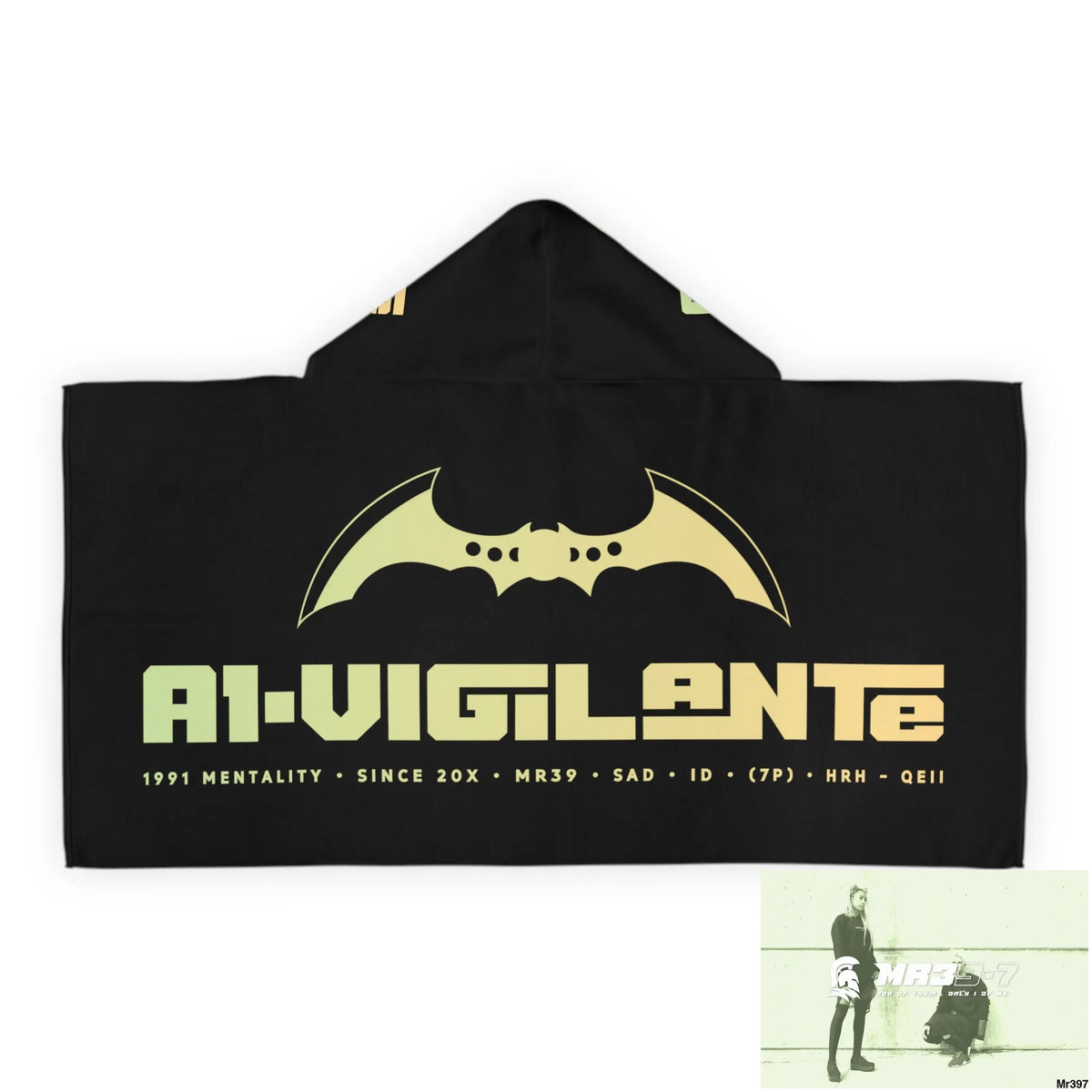 A1-Vigilante Youth Hooded Towel 24’’ × 48’’ All Over Prints