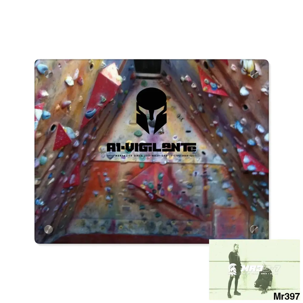 A1-VigilanteTraining Wall 20X Beacons Climbing centre Gwynedd - Acrylic Wall Art Panels 14″ x 11″ (Horizontal) / 0.25’’