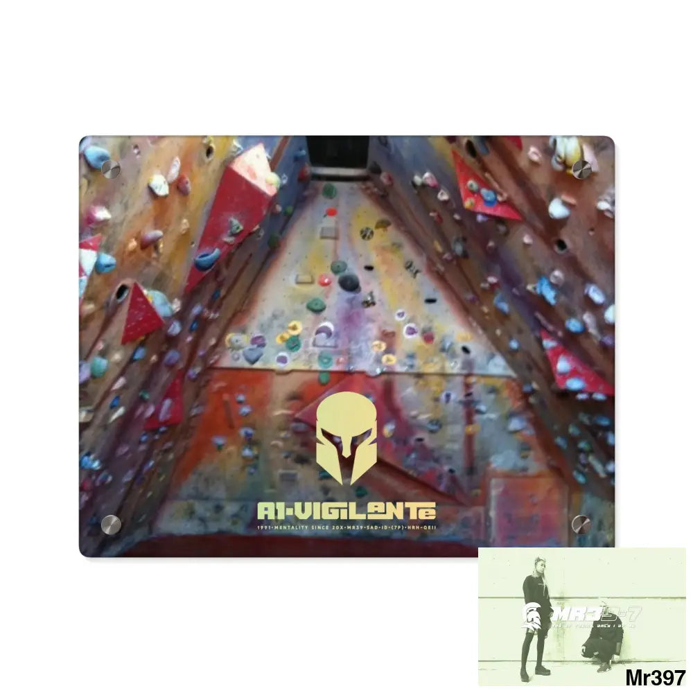 A1-VigilanteTraining Wall 20X Beacons Climbing centre Gwynedd - Acrylic Wall Art Panels 14″ x 11″ (Horizontal) / 0.25’’