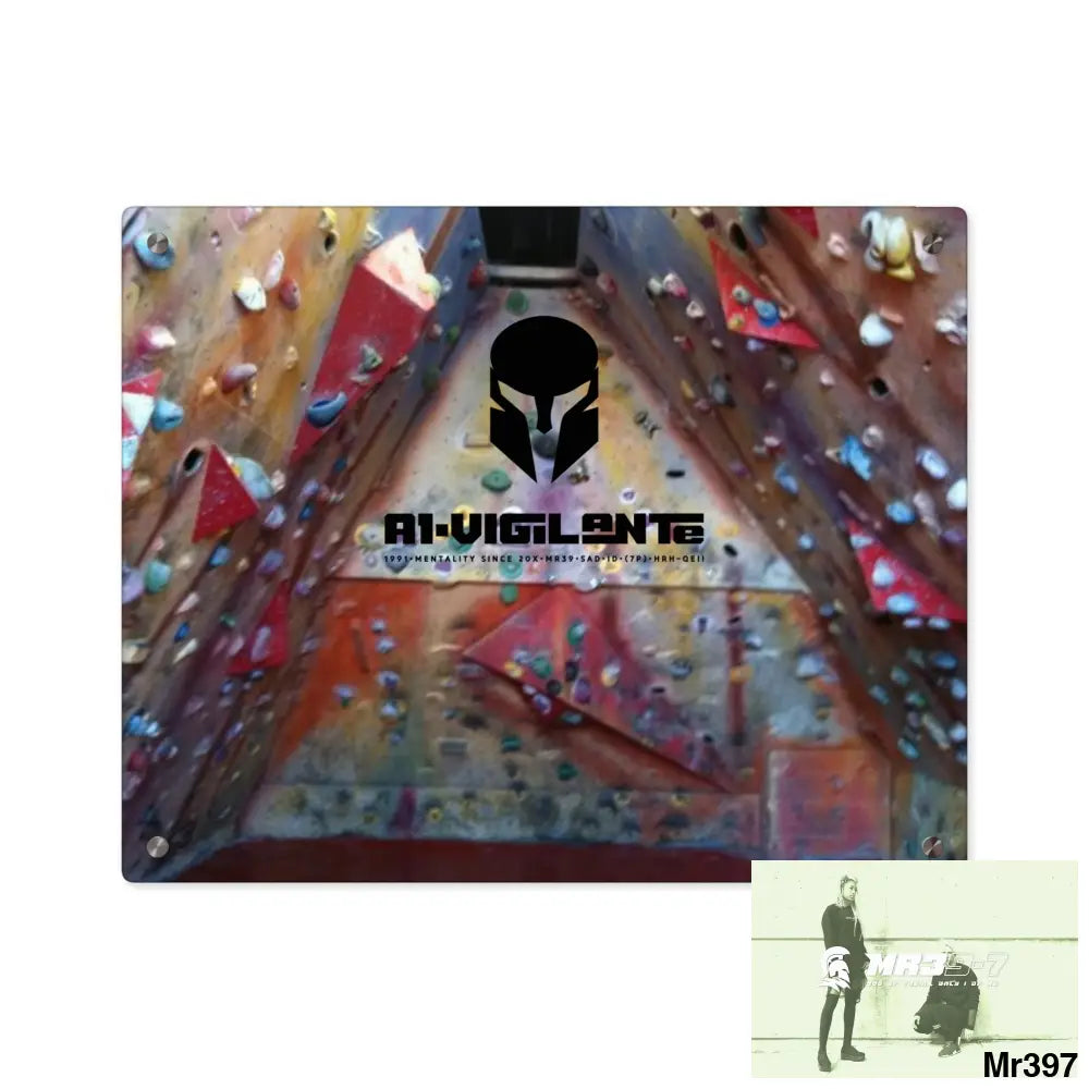 A1-VigilanteTraining Wall 20X Beacons Climbing centre Gwynedd - Acrylic Wall Art Panels 20″ x 16″ (Horizontal) / 0.25’’