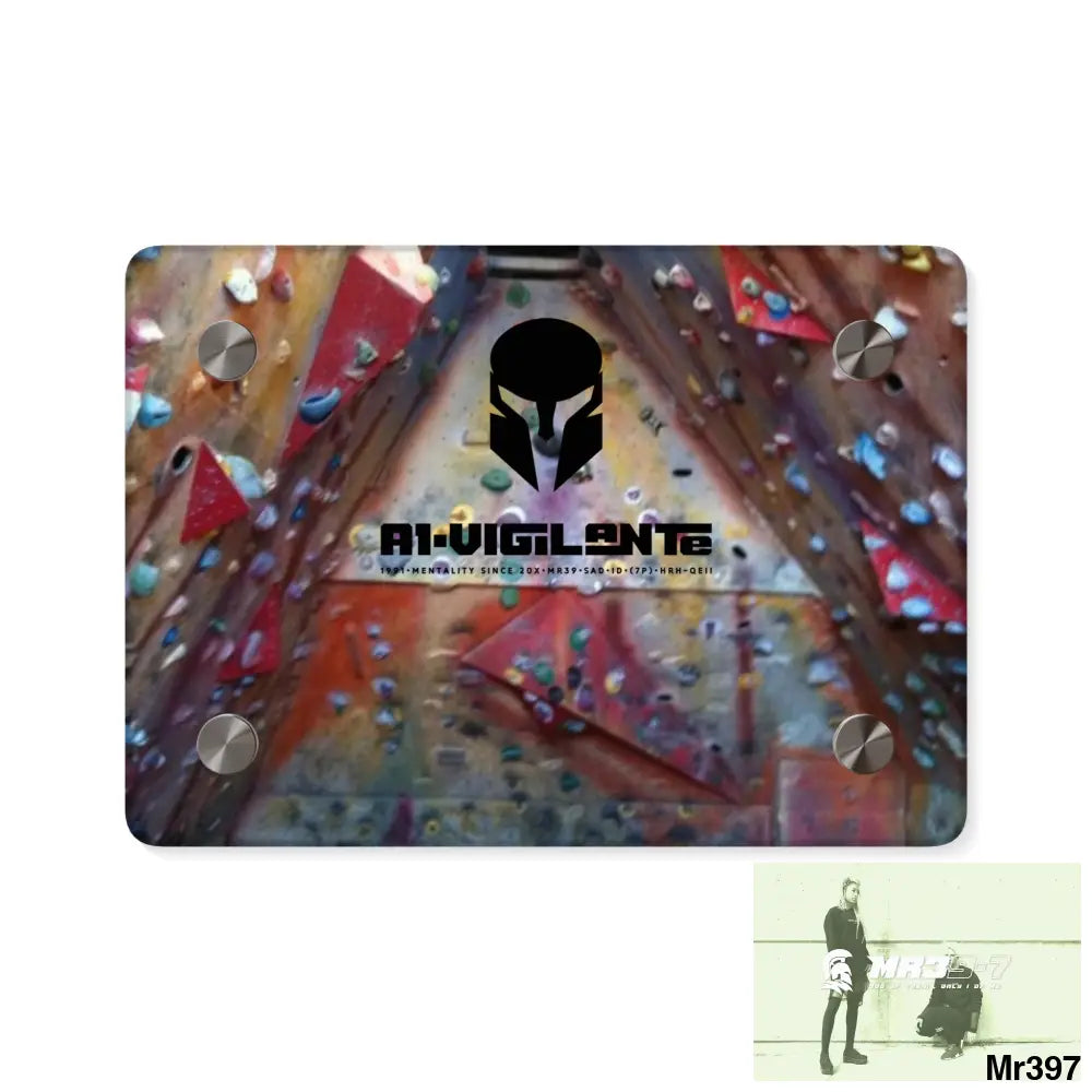 A1-VigilanteTraining Wall 20X Beacons Climbing centre Gwynedd - Acrylic Wall Art Panels 7’’ x 5’’ (Horizontal) / 0.25’’