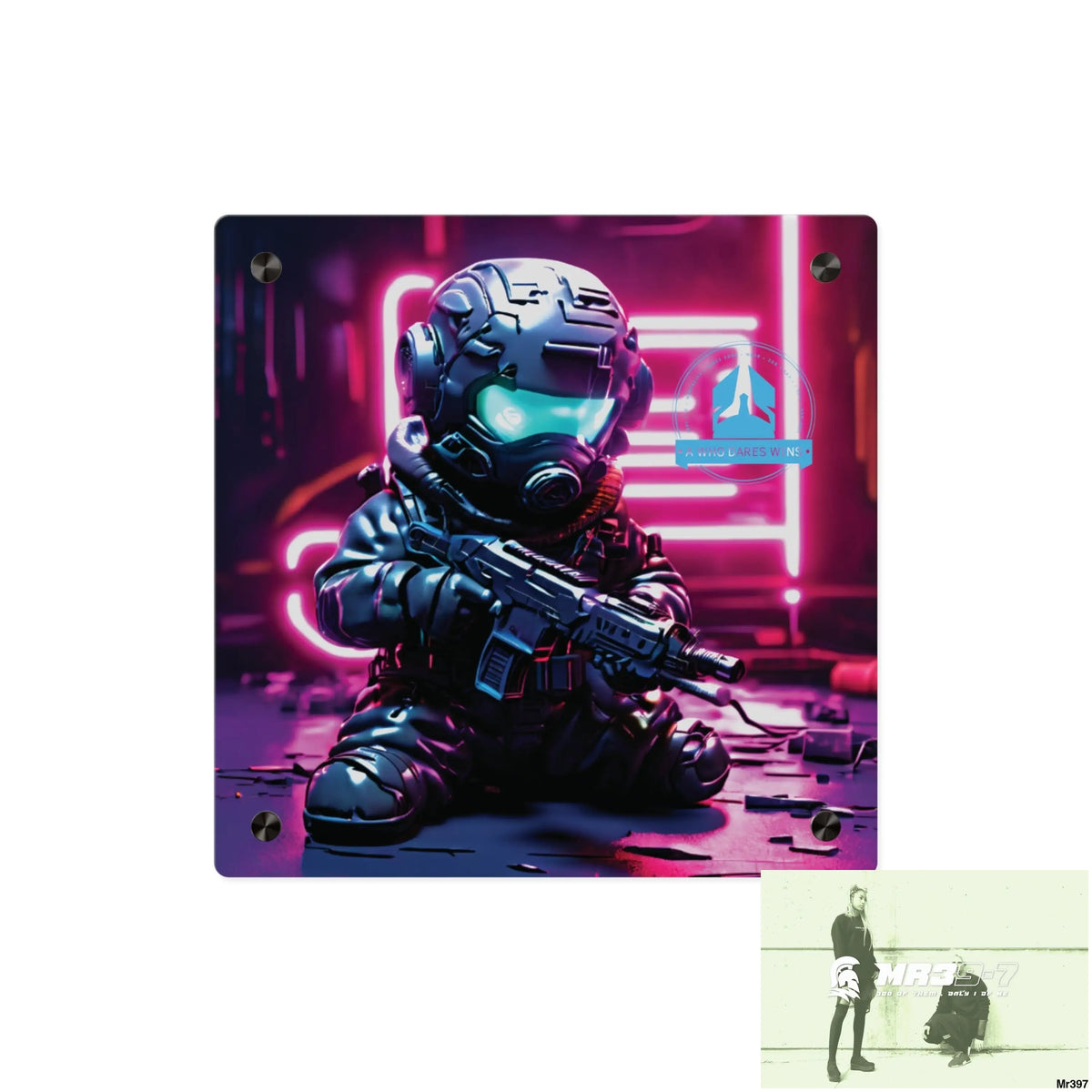 A1 WDW Defiance Weapons of choice no6 2628 days Death Flat Covert Failures Ltd Edition no 22 Acrylic Wall Art Panels