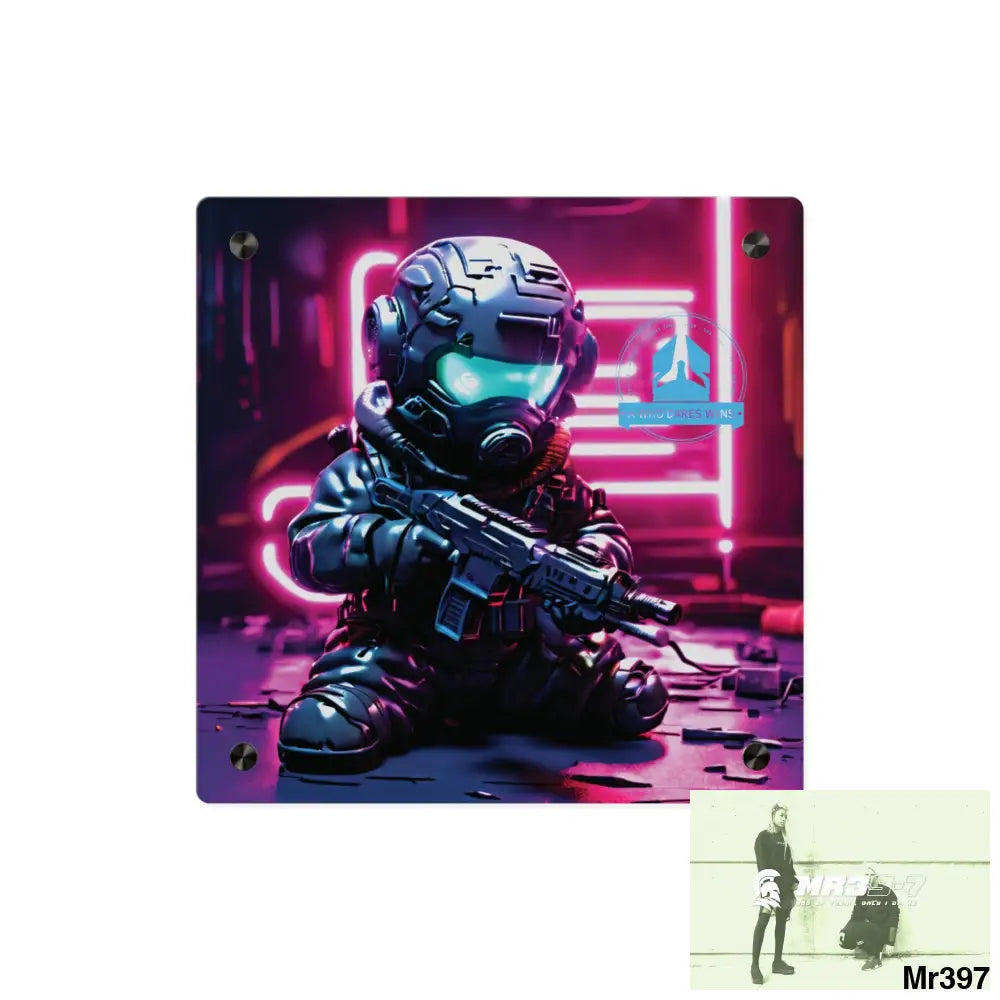 A1 WDW Defiance Weapons of choice no6 2628 days Death Flat Covert Failures Ltd Edition no 22 Acrylic Wall Art Panels