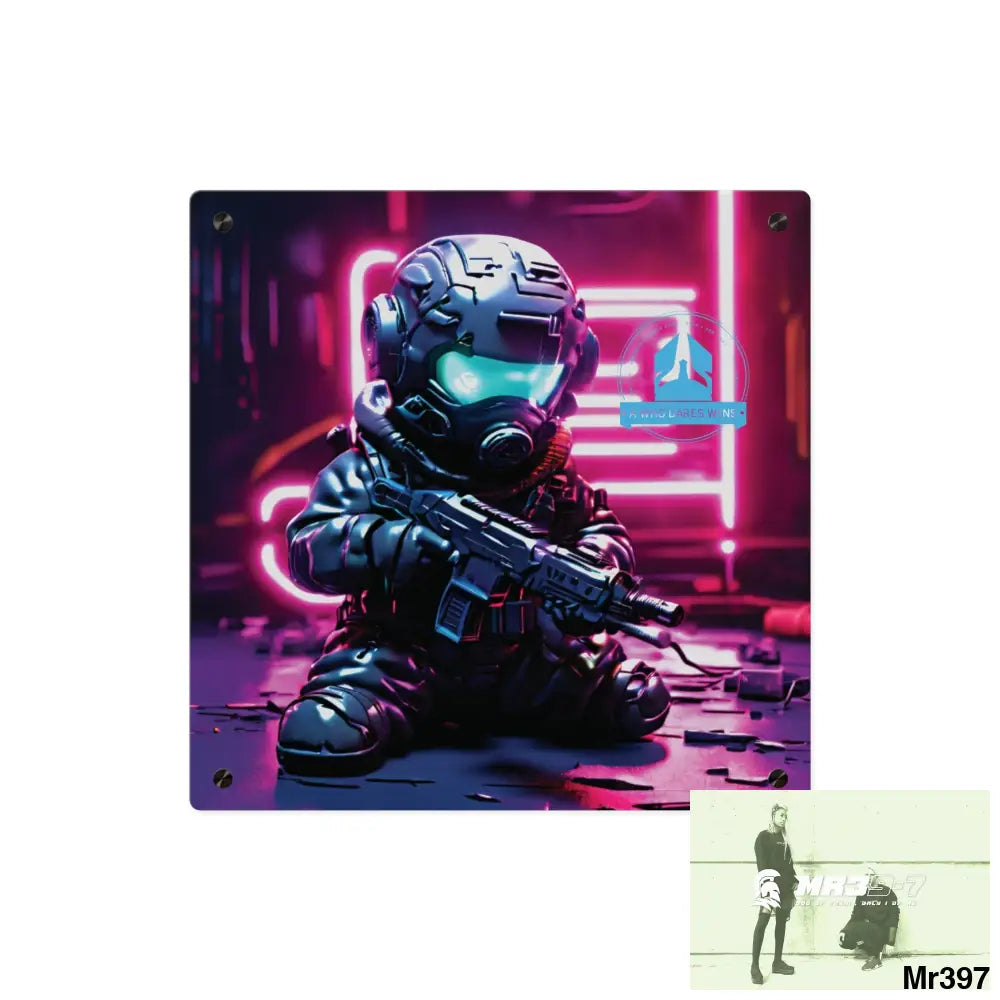 A1 WDW Defiance Weapons of choice no6 2628 days Death Flat Covert Failures Ltd Edition no 22 Acrylic Wall Art Panels