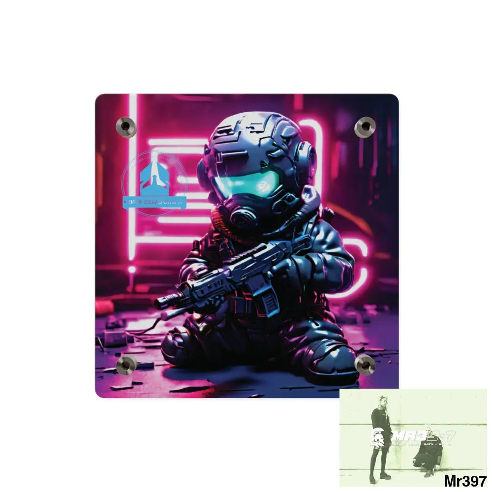 A1 WDW Defiance Weapons of choice no6 2628 days Death Flat Covert Failures Ltd Edition no 22 Acrylic Wall Art Panels