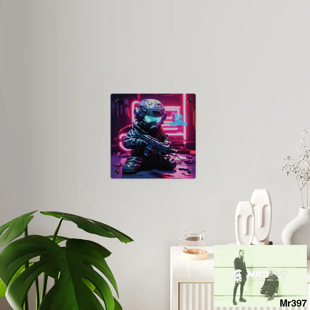 A1 WDW Defiance Weapons of choice no6 2628 days Death Flat Covert Failures Ltd Edition no 22 Acrylic Wall Art Panels