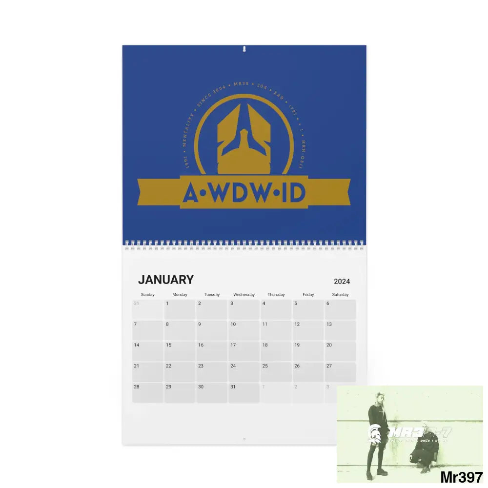 A1.WDW.RSf.SPARTA.VIGILANTE.MR39-7 + Art Calendar (2024) 10.8’’ x 8.4’’ / Semi Glossy Calendar