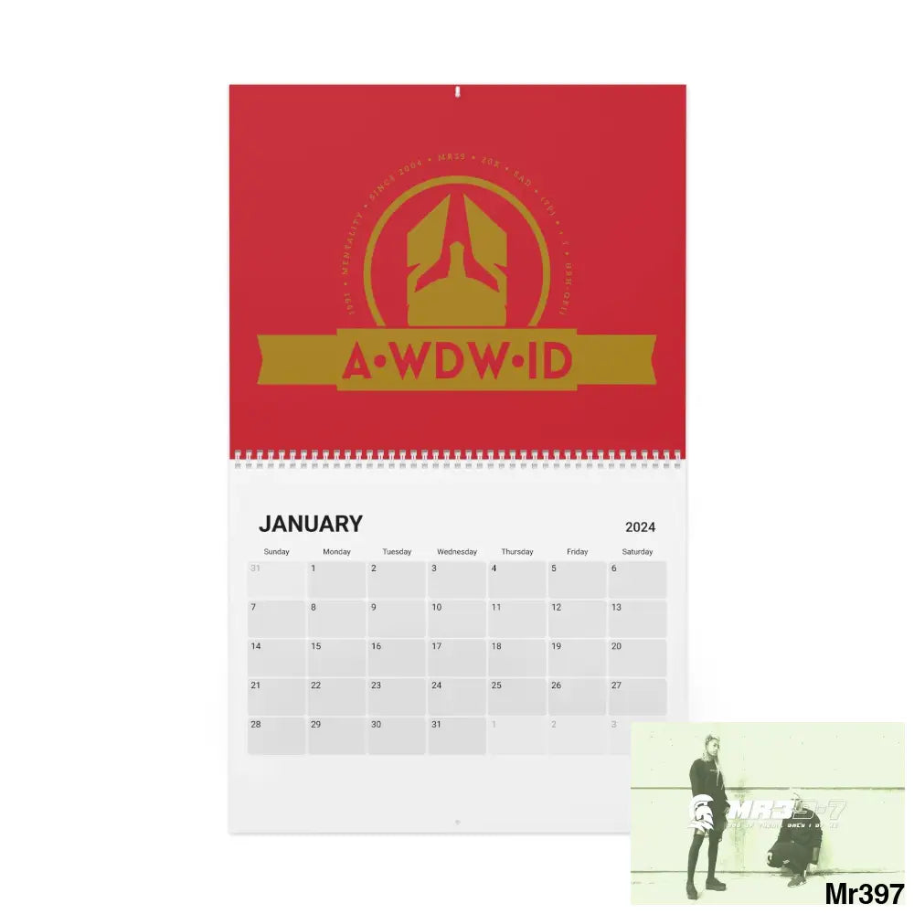 A1.WDW.RSf.SPARTA.VIGILANTE.MR39-7 + Art Calendar (2024) 10.8’’ x 8.4’’ / Semi Glossy Calendar