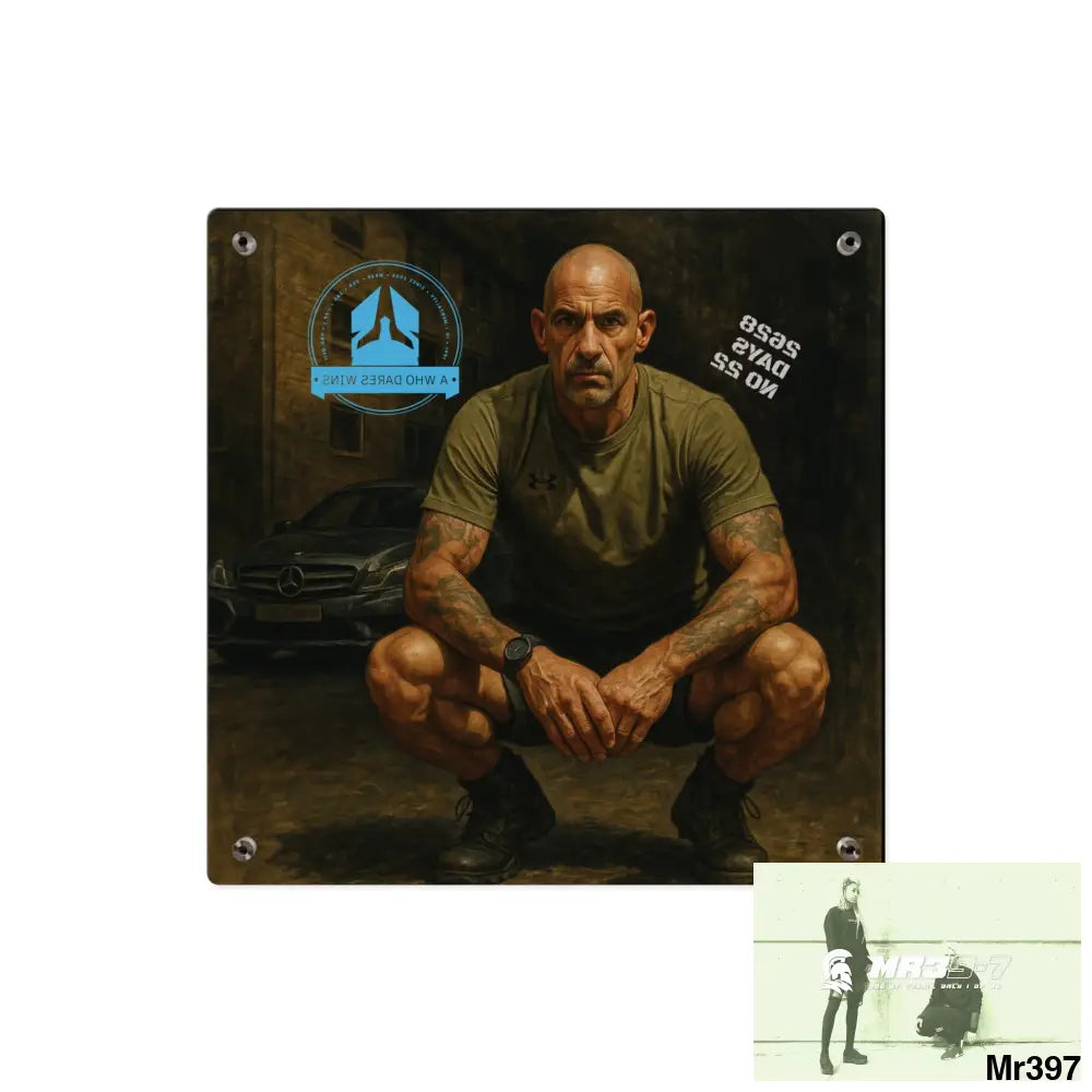 A1 Who Dares Wins 2628 days Death Flat Covert Failures Ltd Edition no 22 from France Acrylic Wall Art Panels Home Decor