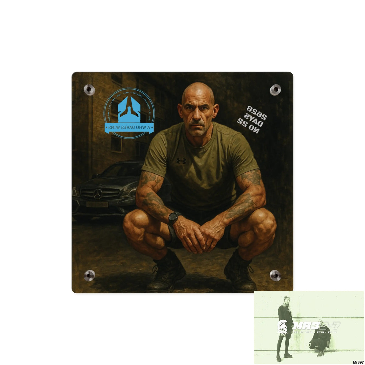 A1 Who Dares Wins 2628 days Death Flat Covert Failures Ltd Edition no 22 from France Acrylic Wall Art Panels Home Decor
