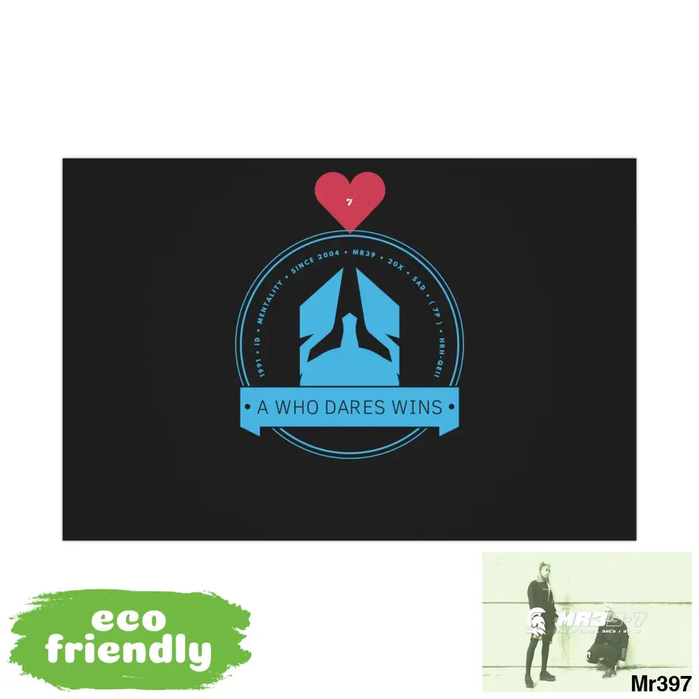 A1 Who Dares Wins 7 Love Gift Wrap Papers 30’’ x 20’’ / Matte Home Decor