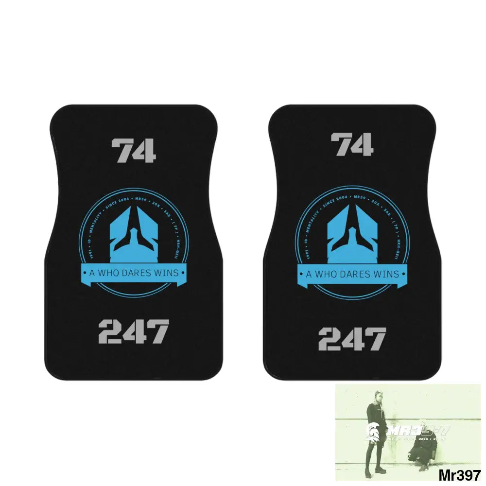 A1-Who Dares Wins 74 Always ready 24/7 Car Mats (2x Front) 2x Front mats Accessories