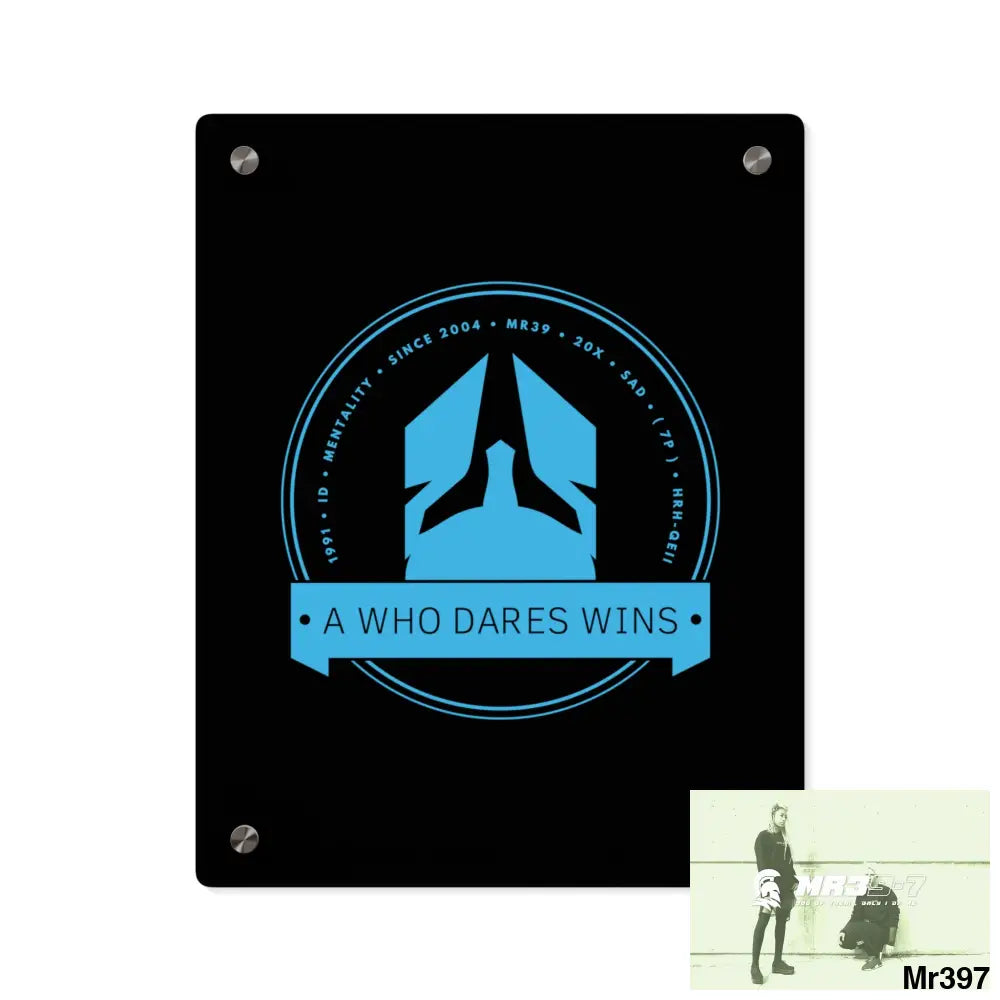 A1 Who Dares Wins Acrylic Wall Art Panels 11″ x 14″ (Vertical) / 0.25’’ Home Decor
