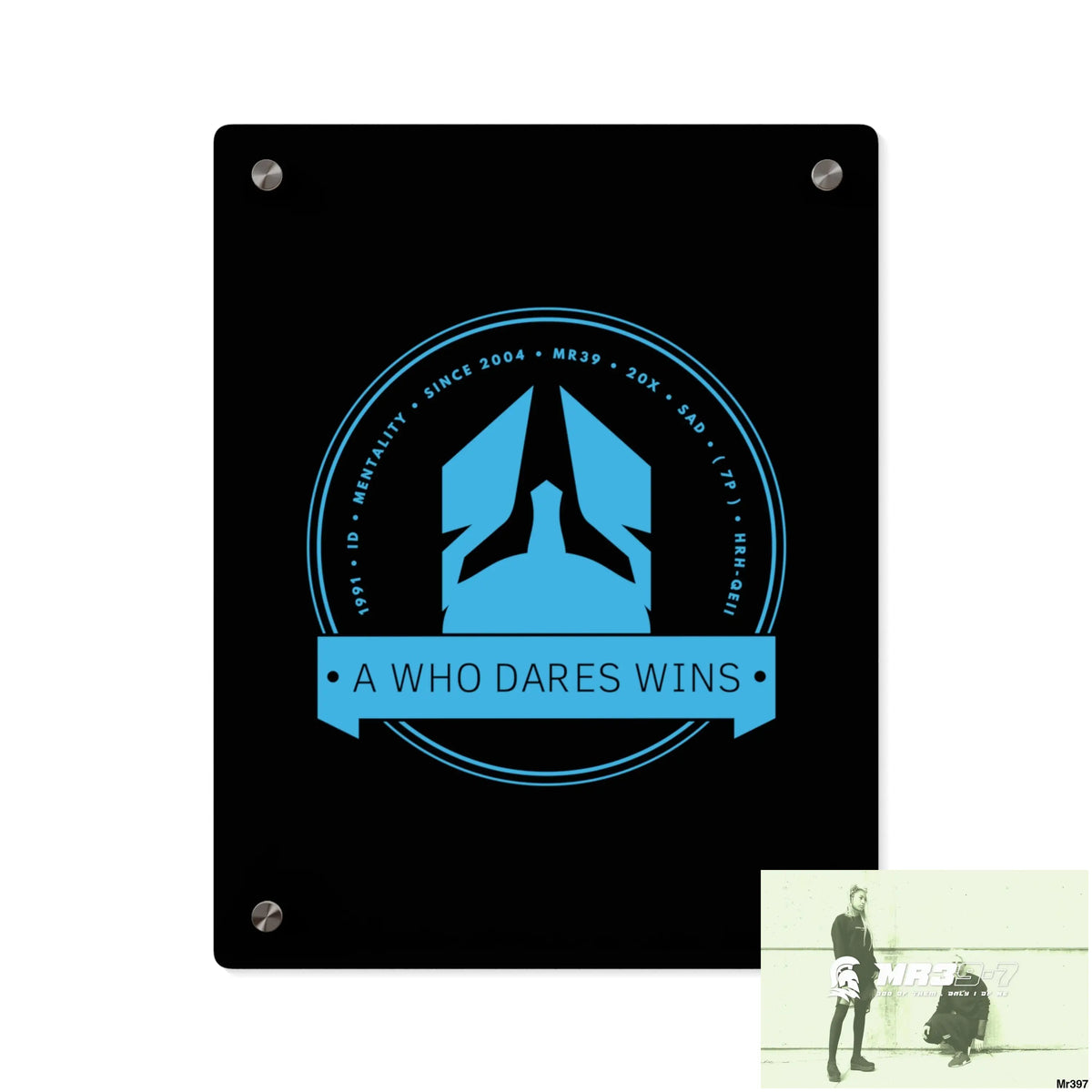A1 Who Dares Wins Acrylic Wall Art Panels 11″ x 14″ (Vertical) / 0.25’’ Home Decor