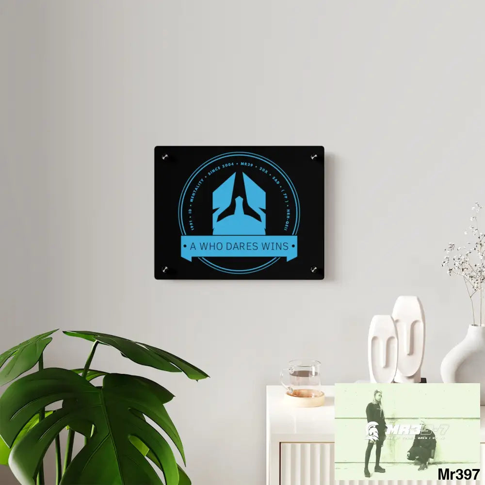 A1 Who Dares Wins Acrylic Wall Art Panels Home Decor
