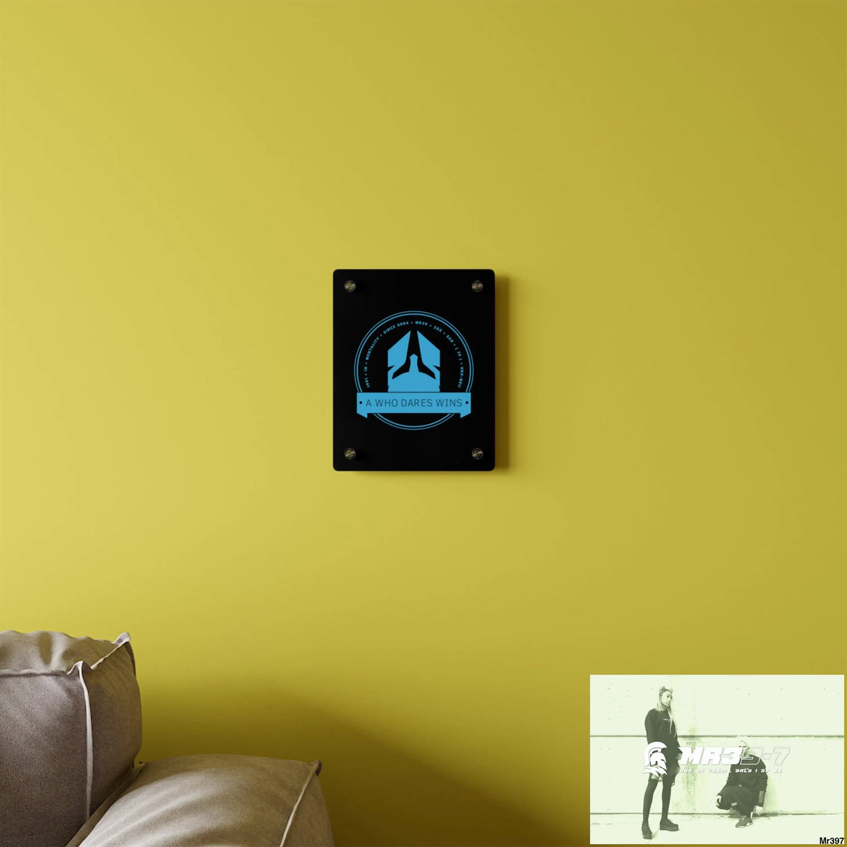 A1 Who Dares Wins Acrylic Wall Art Panels Home Decor