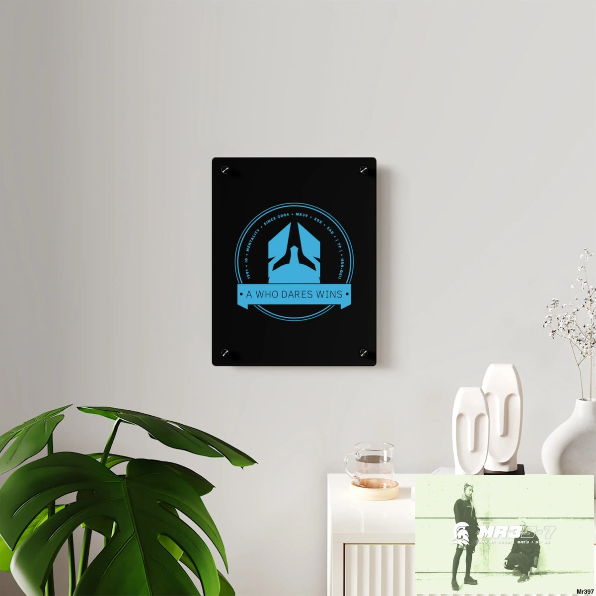 A1 Who Dares Wins Acrylic Wall Art Panels Home Decor