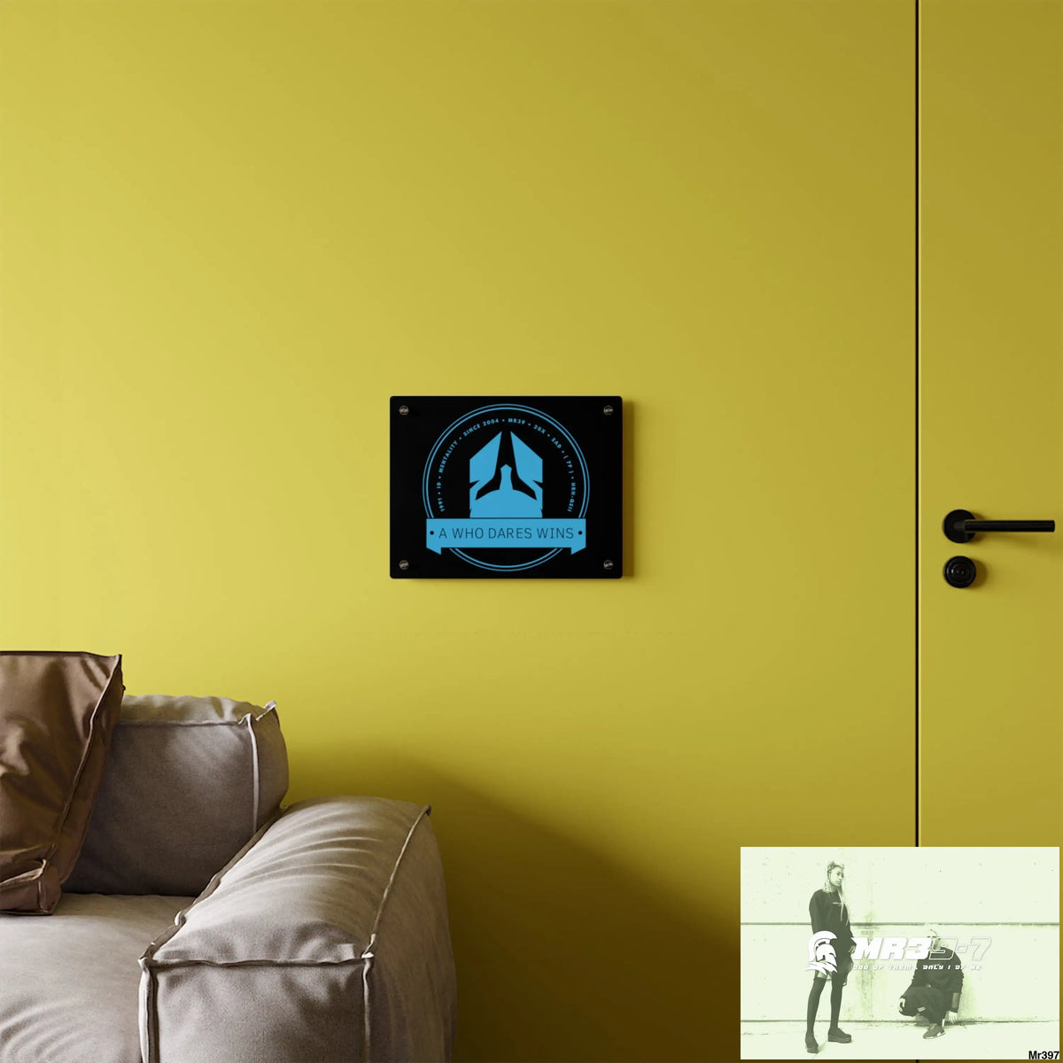 A1 Who Dares Wins Acrylic Wall Art Panels Home Decor